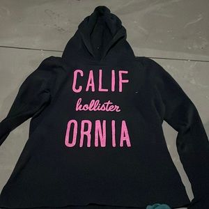 Navy blue and pink hollister hoodie women’s medium